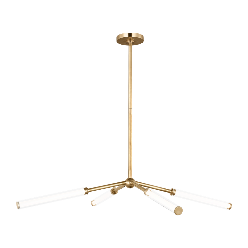 Poza 40 Chandelier hand-rubbed antique brass 2700K 90 CRI