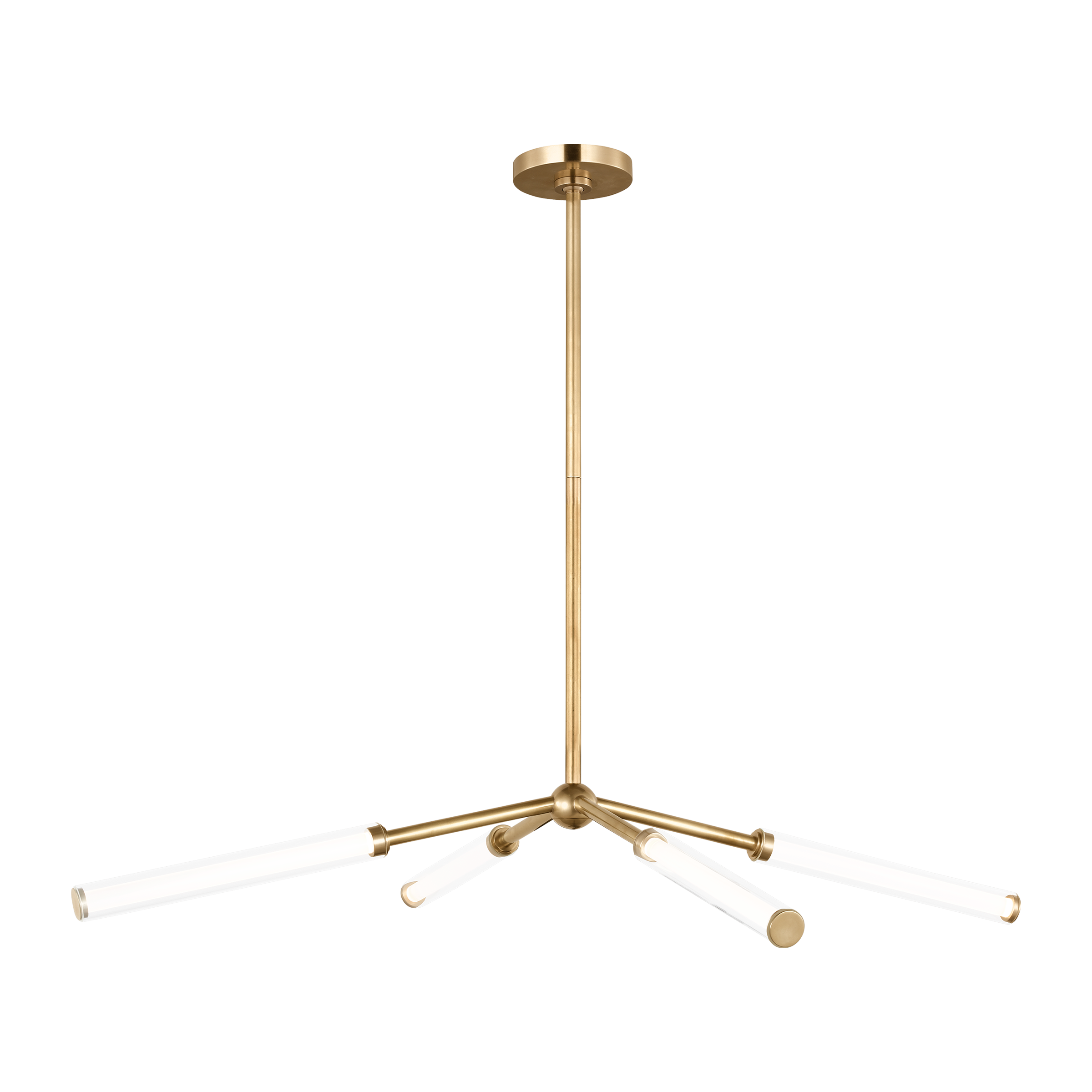 Poza 40 Chandelier hand-rubbed antique brass 2700K 90 CRI