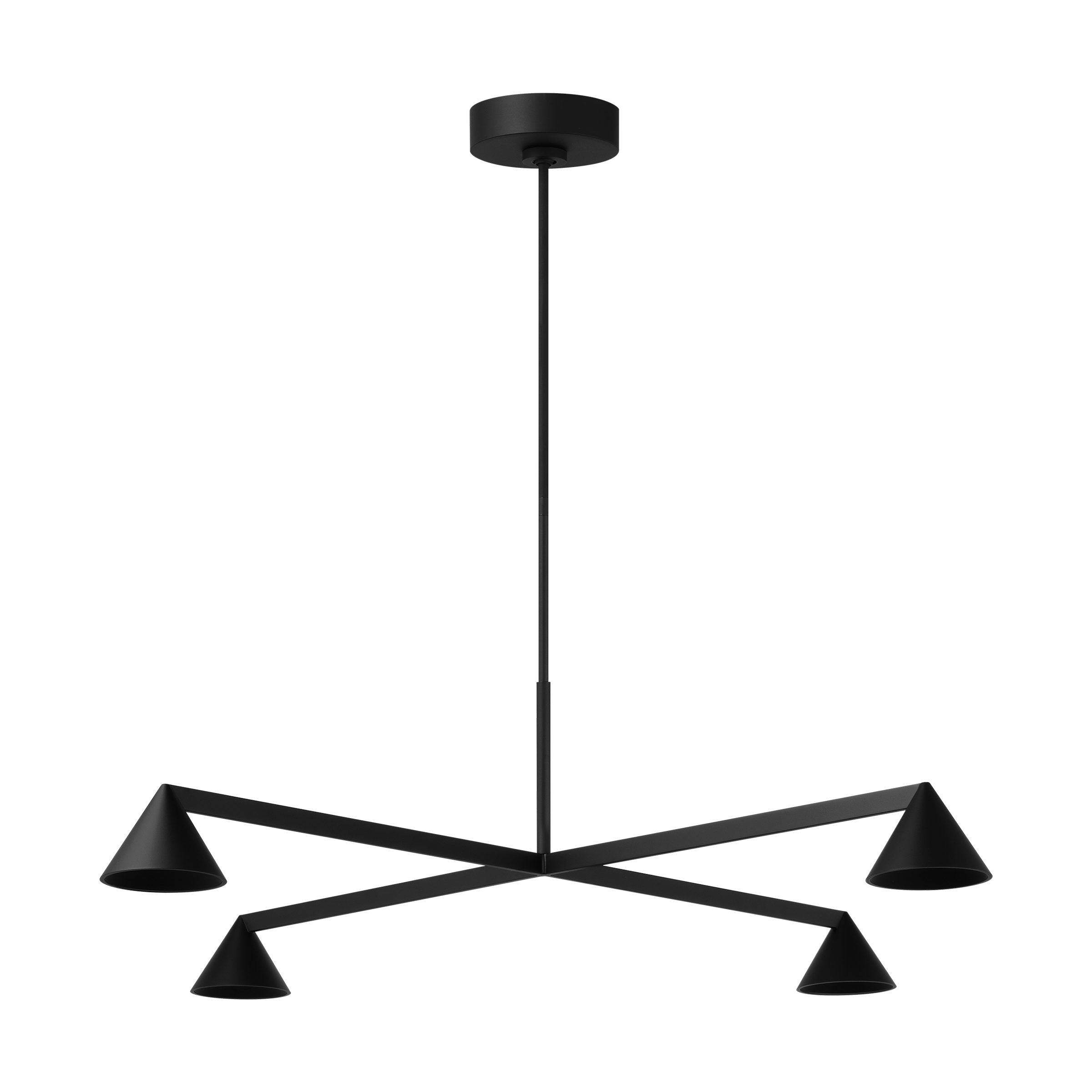 Midrand 37 Chandelier Nightshade Black 2700K 90 CRI