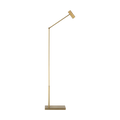 Ponte Small Floor Lamp Hand Rubbed Antique Brass 3000K 90 CRI