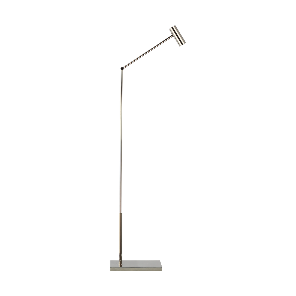 Ponte Small Floor Lamp polished nickel 3000K 90 CRI