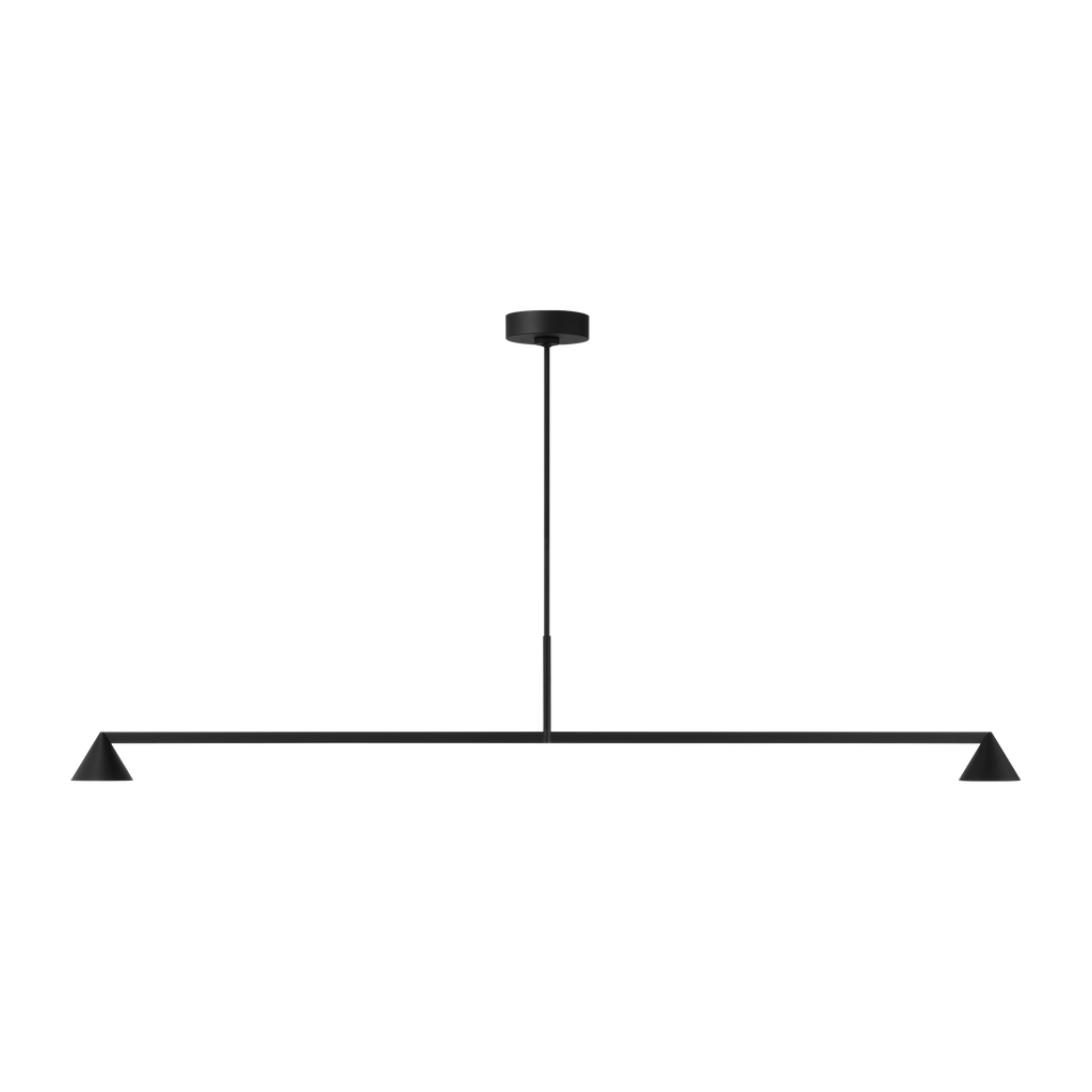 Midrand 60 Linear Chandelier Nightshade Black 2700K 90 CRI