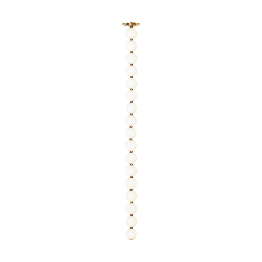 Perle 48 Pendant | Natural Brass 2700K Remote 120V