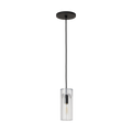 Horizon Small Accent Pendant Clear Nightshade Black Bulb Not Included