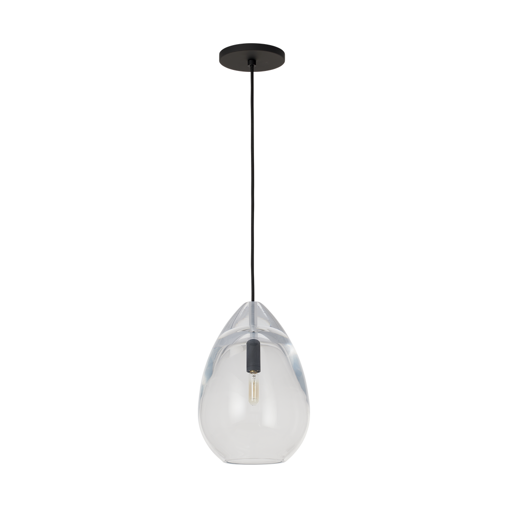 Alina Medium Accent Pendant | Clear Nightshade Black Bulb Not Included
