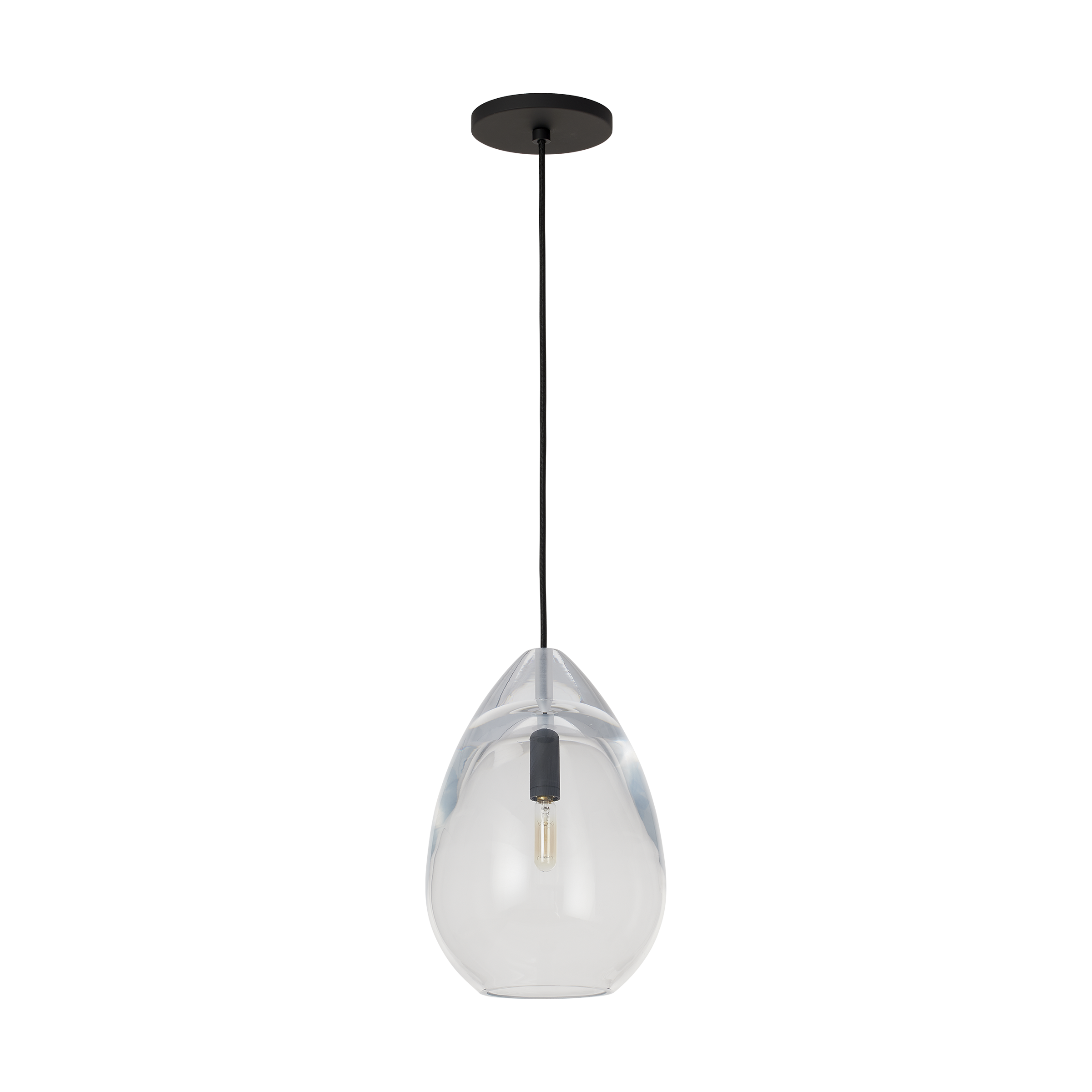 Alina Medium Accent Pendant | Clear Nightshade Black Bulb Not Included