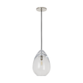 Alina Medium Accent Pendant Clear polished nickel Bulb Not Included