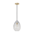 Alina Medium Accent Pendant Clear Natural Brass LED 2700K 90 CRI lamp