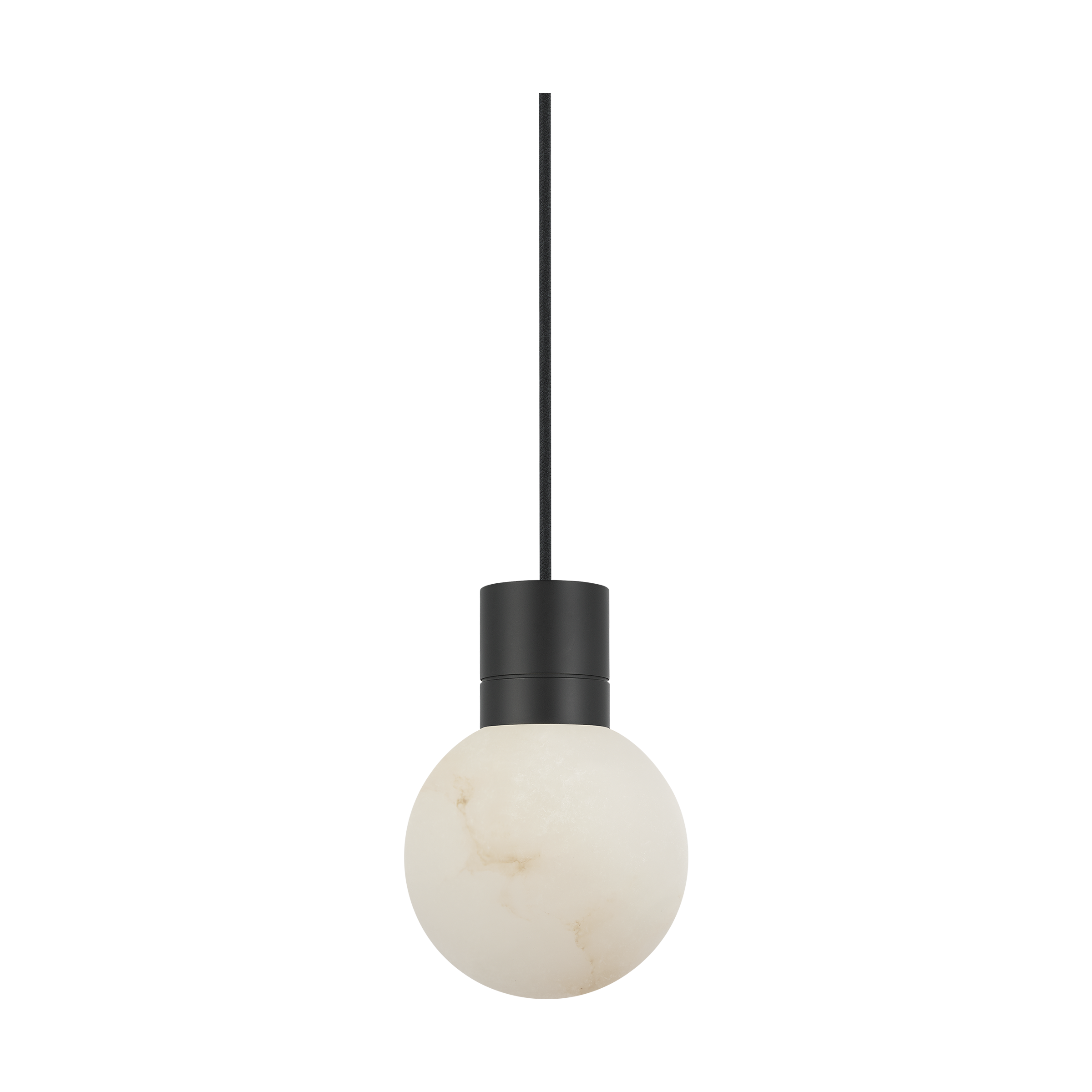 Mina Alabaster Small Pendant | Black