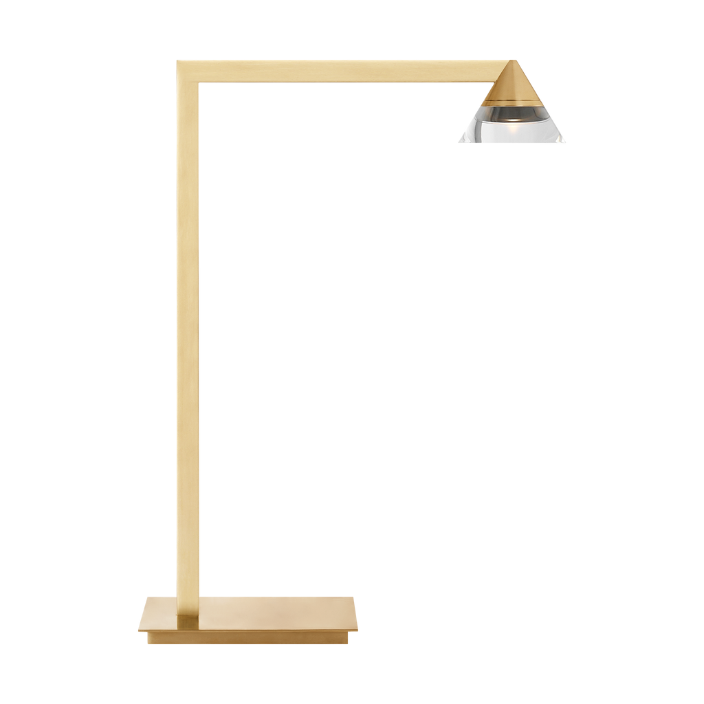 Midrand Crystal 19 Table Lamp hand-rubbed antique brass 2700K 90 CRI