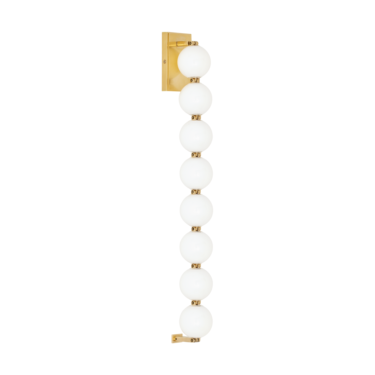 Perle 28 Sconce Natural Brass 2700K 90 CRI