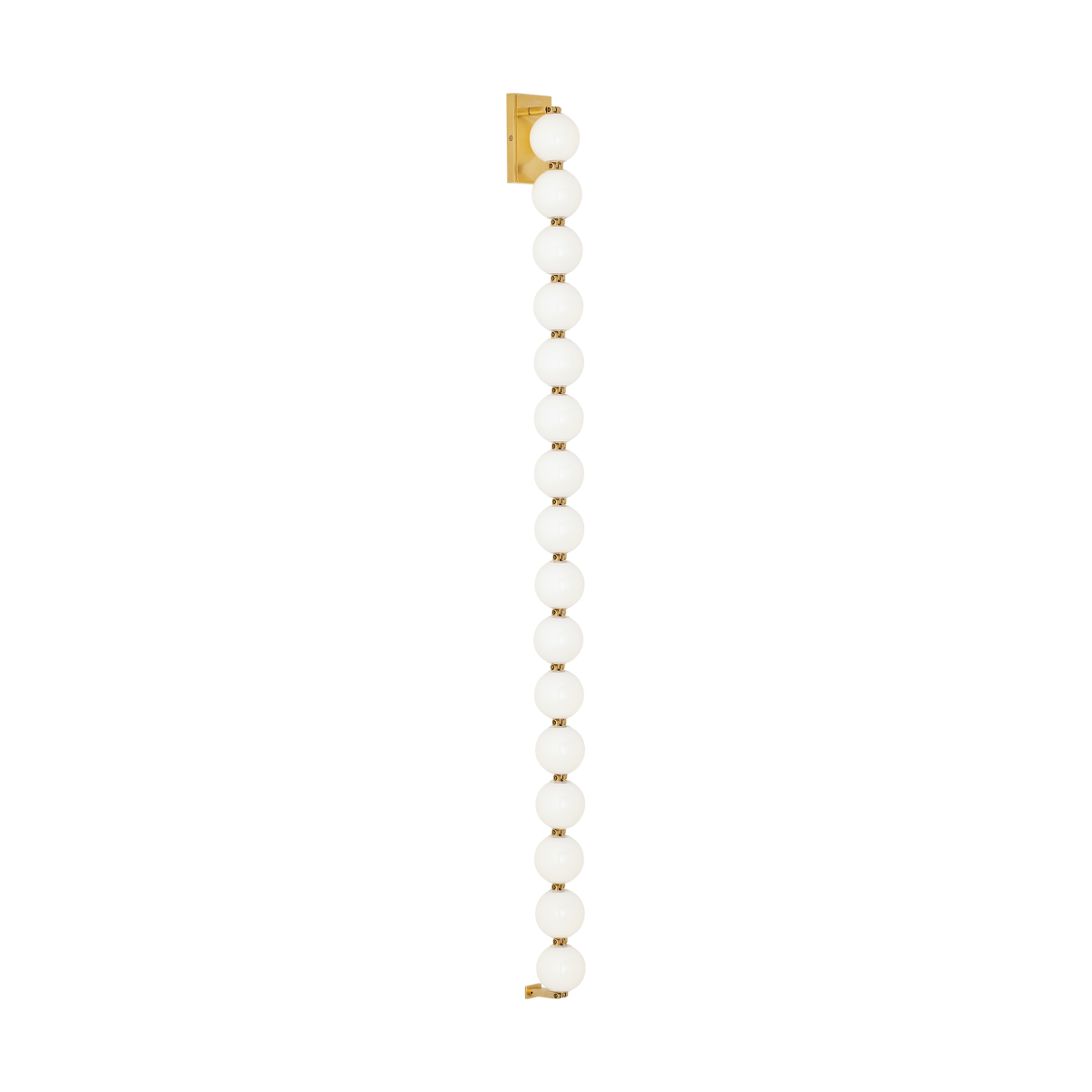 Perle 53 Sconce Natural Brass 2700K 90 CRI