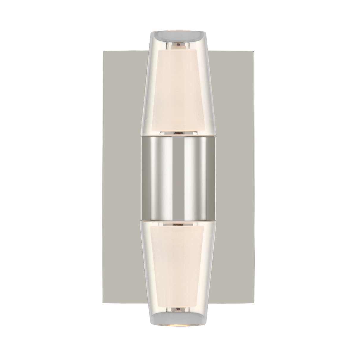 Lassell Single Short Sconce | Polished Nickel 2700K 120V