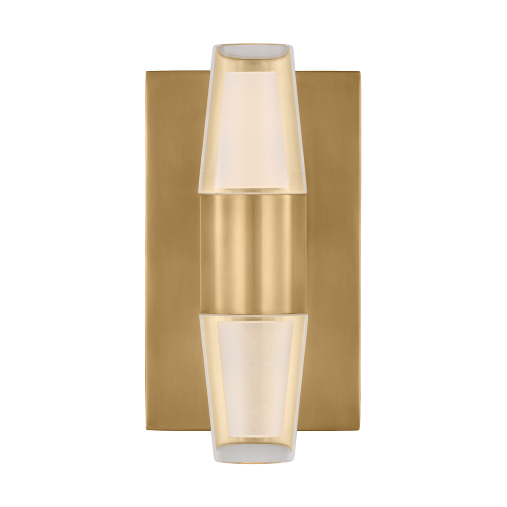 Lassell Single Short Sconce | Natural Brass 2700K 120V