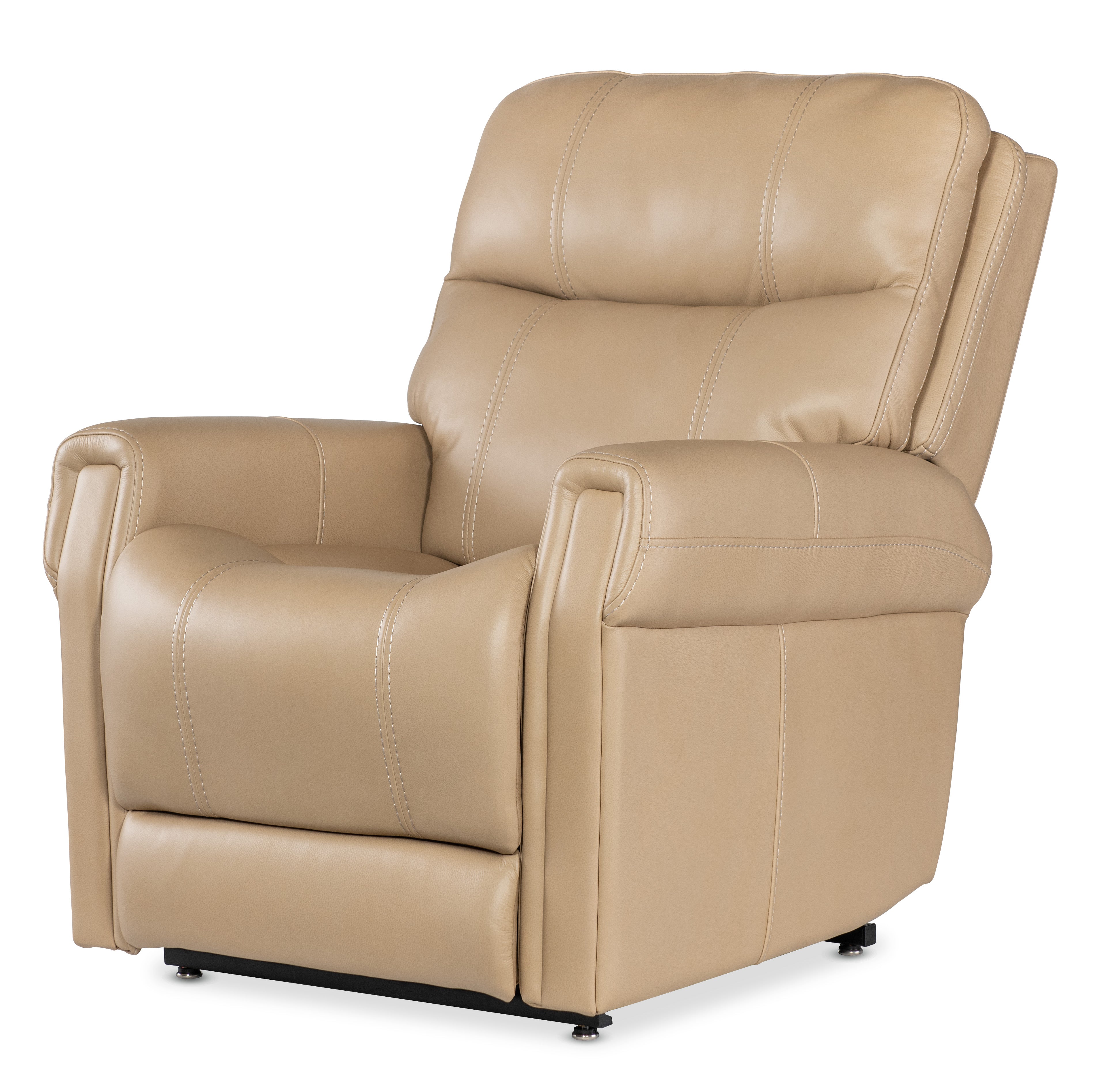 Carroll Power Recliner with Power Headrest, Lumbar & Lift | Beige