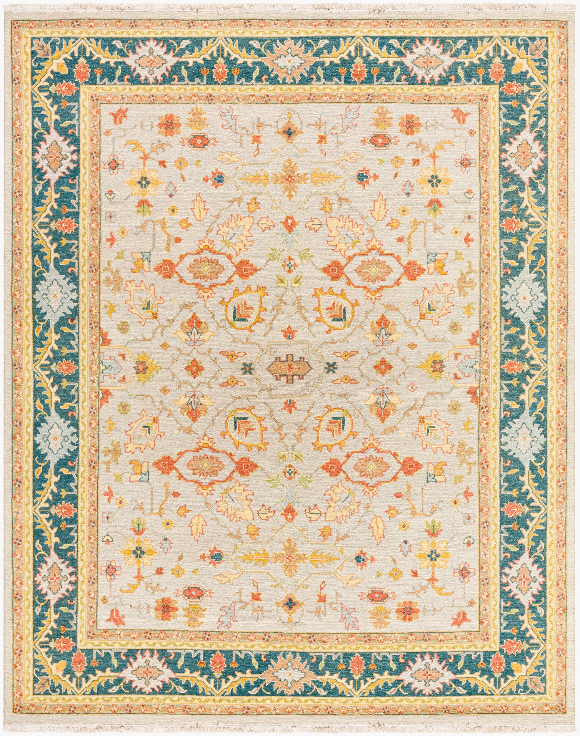 Soumek Rug | Teal | SMK103