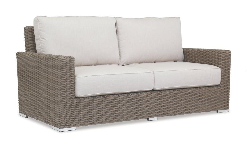 Coronado Loveseat in Canvas Flax w/ Self Welt