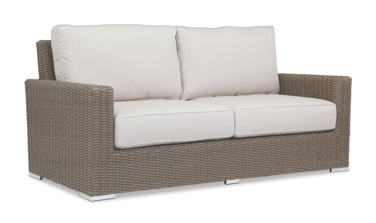 Coronado Loveseat in Canvas Flax w/ Self Welt