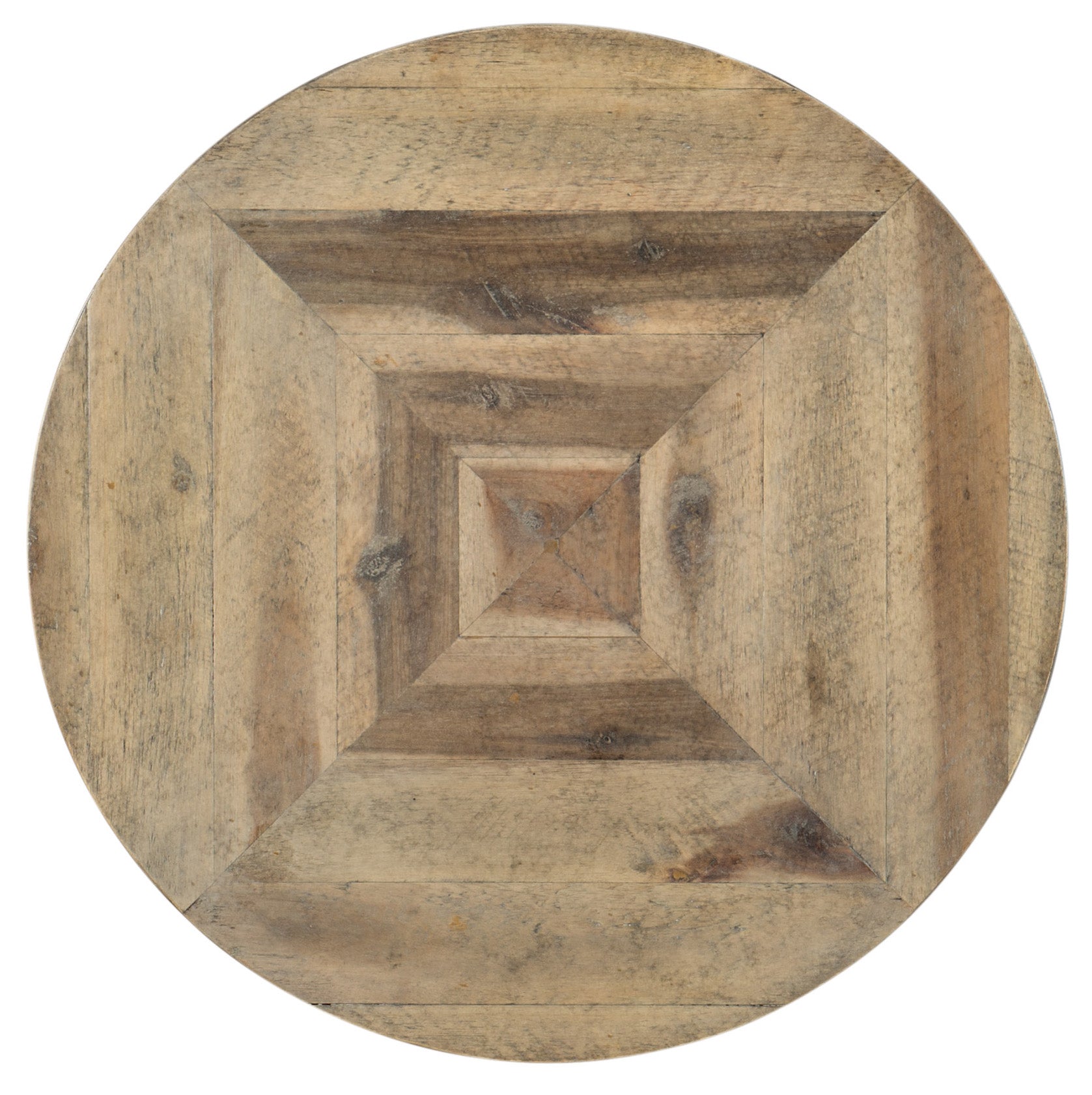 St. Armand Round End Table | Light Wood