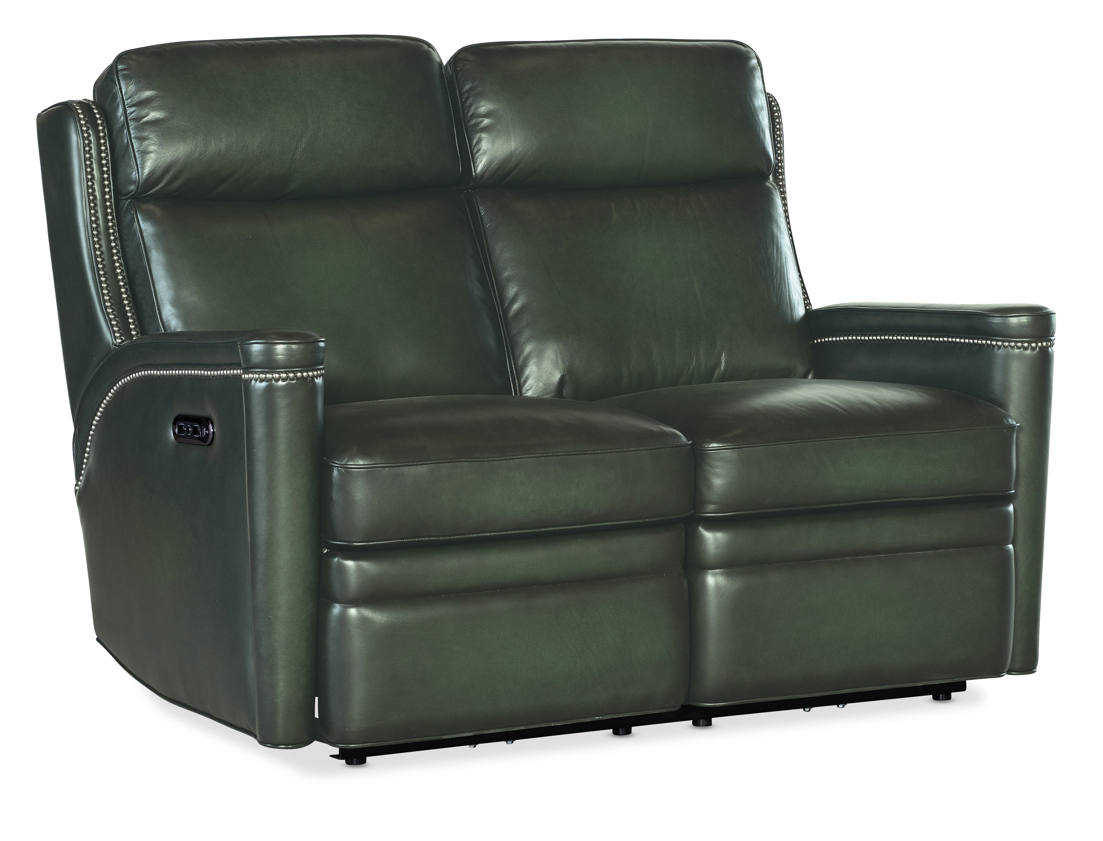 Hamilton Power Loveseat with Power Headrest | Green