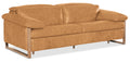 Jericho Power Sofa with Power Headrest | Dallas Toffee Leather