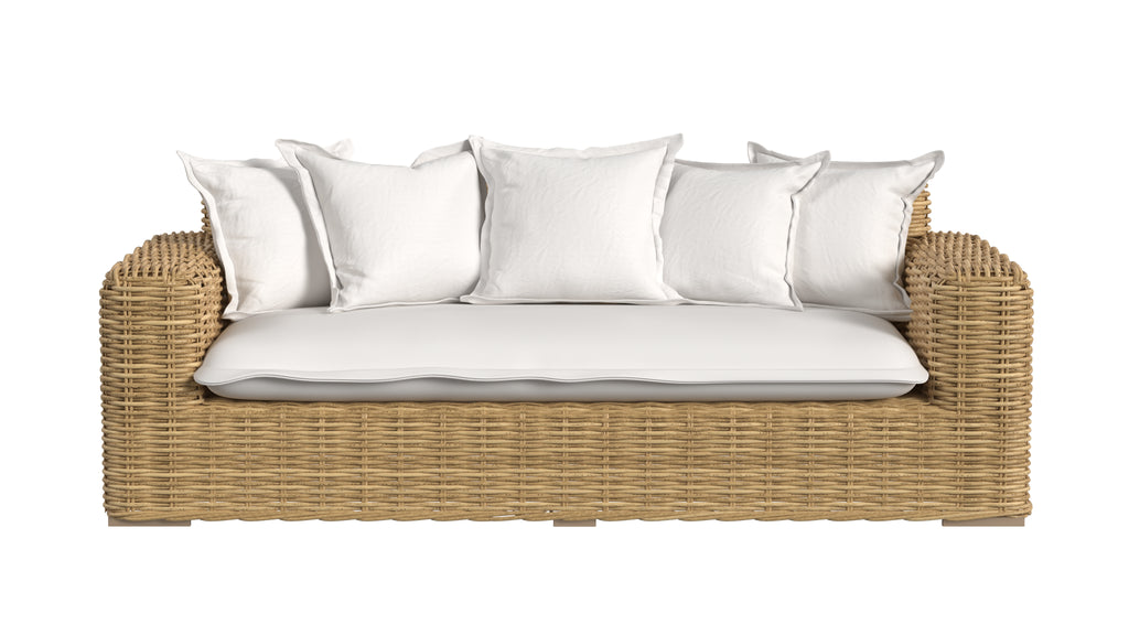Playa Loveseat in Soothe Pearl w/ Flange Welt