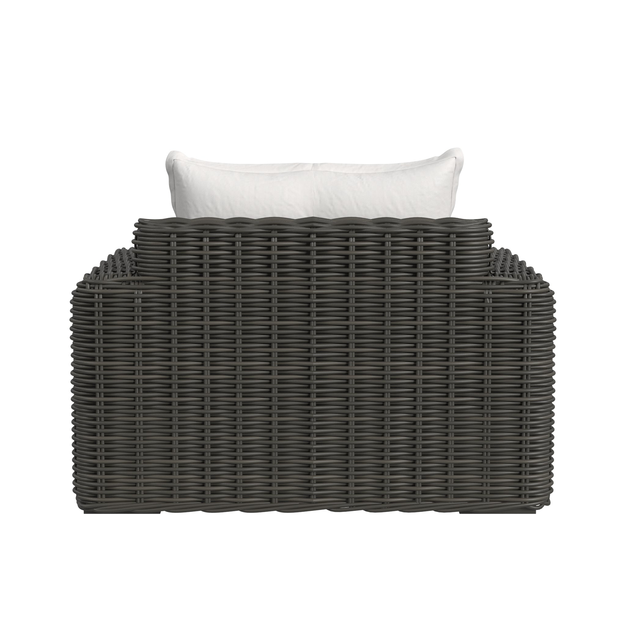 Cabo Oversized Club Chair in Soothe Pearl w/ Flange Welt