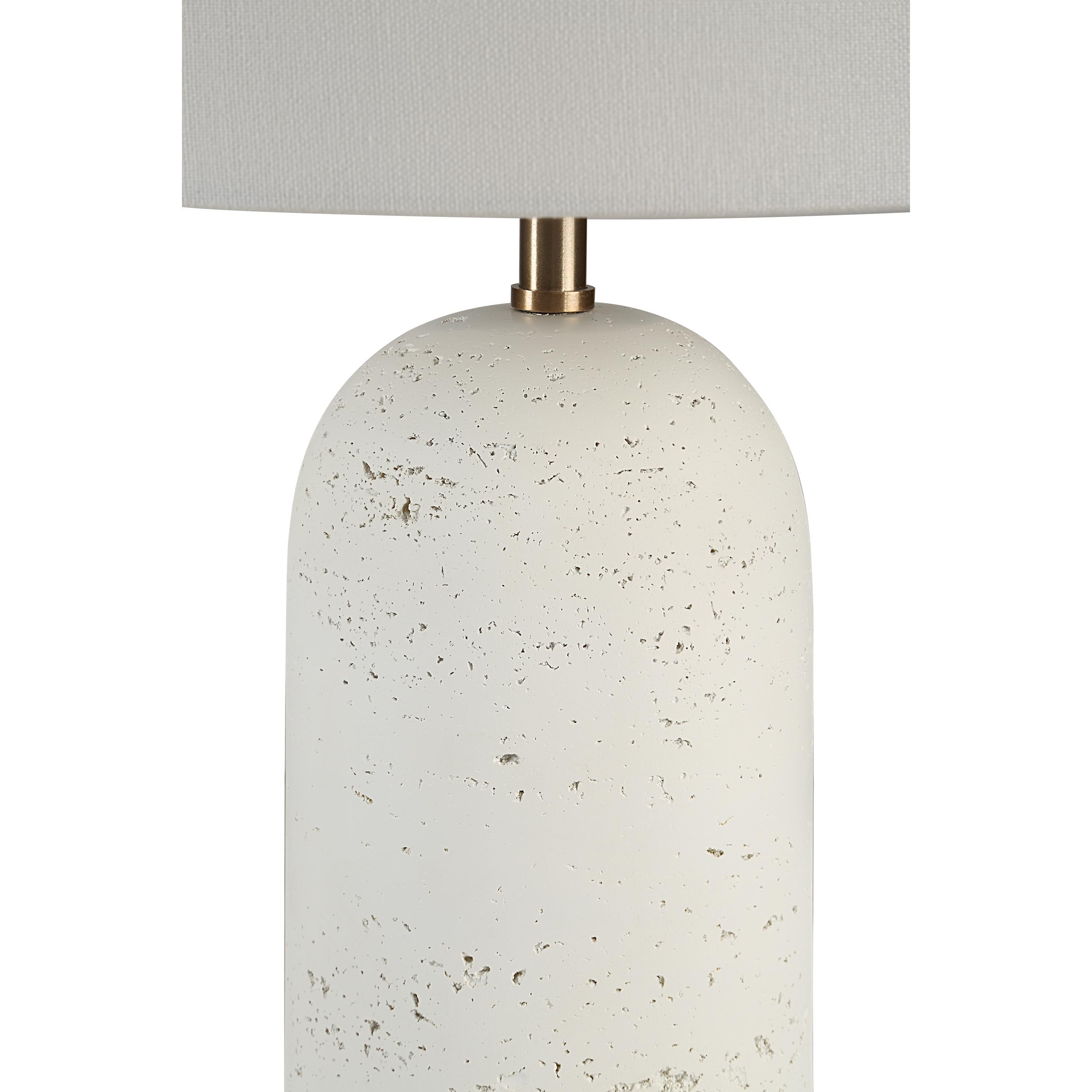 Dorato Table Lamp | White Travertine