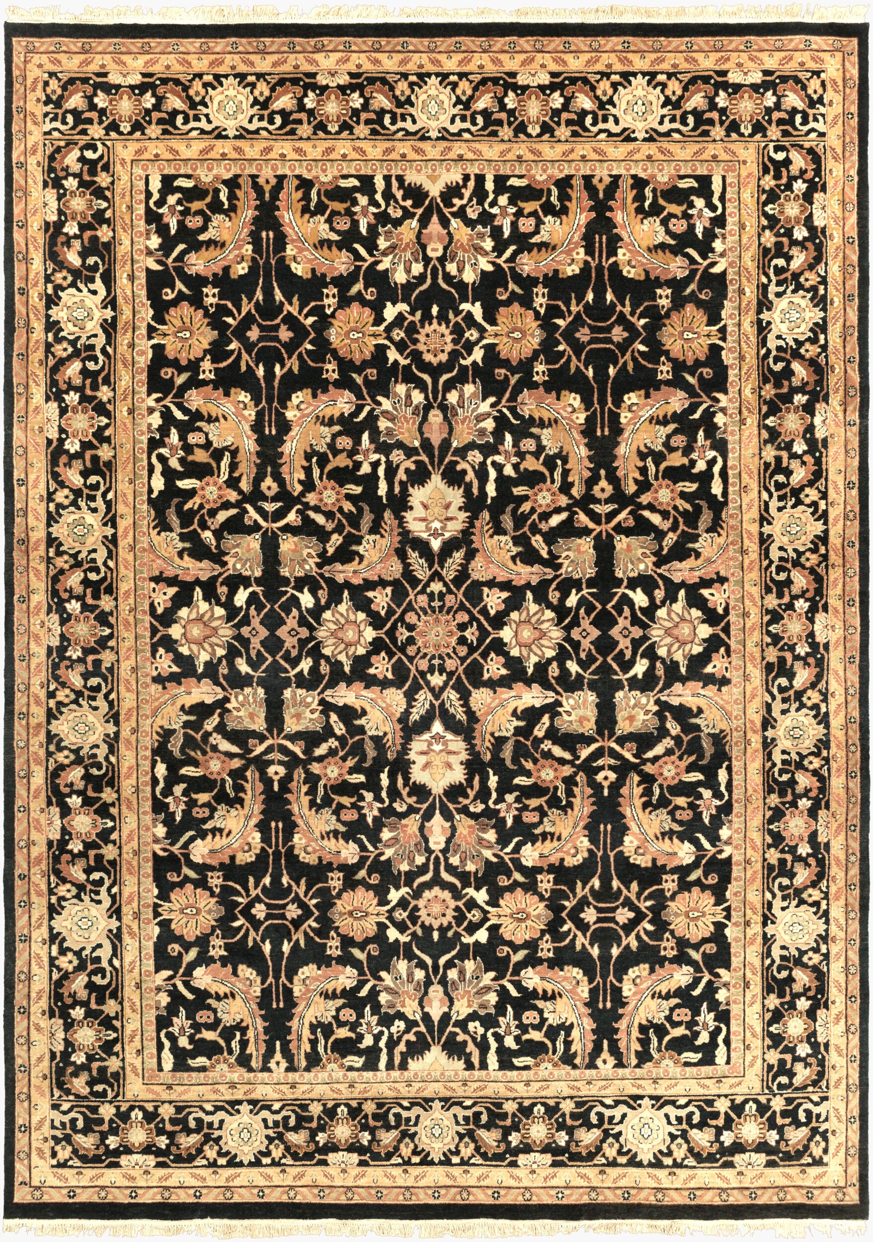 Taj Mahal Rug | Black | TJ44