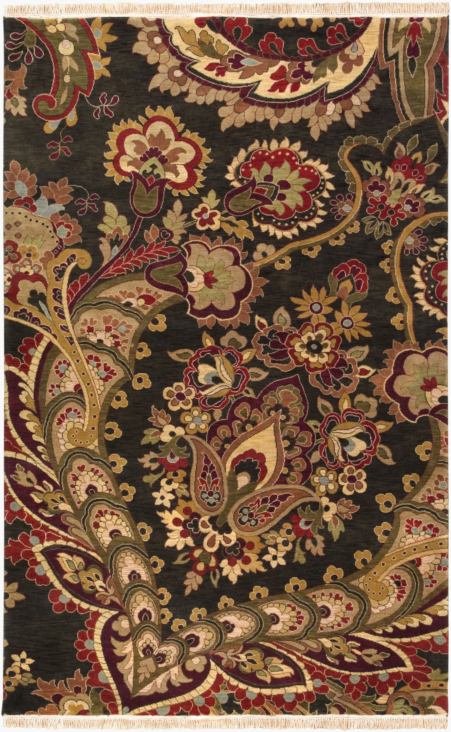 Taj Mahal Rug | Black | TJ6584