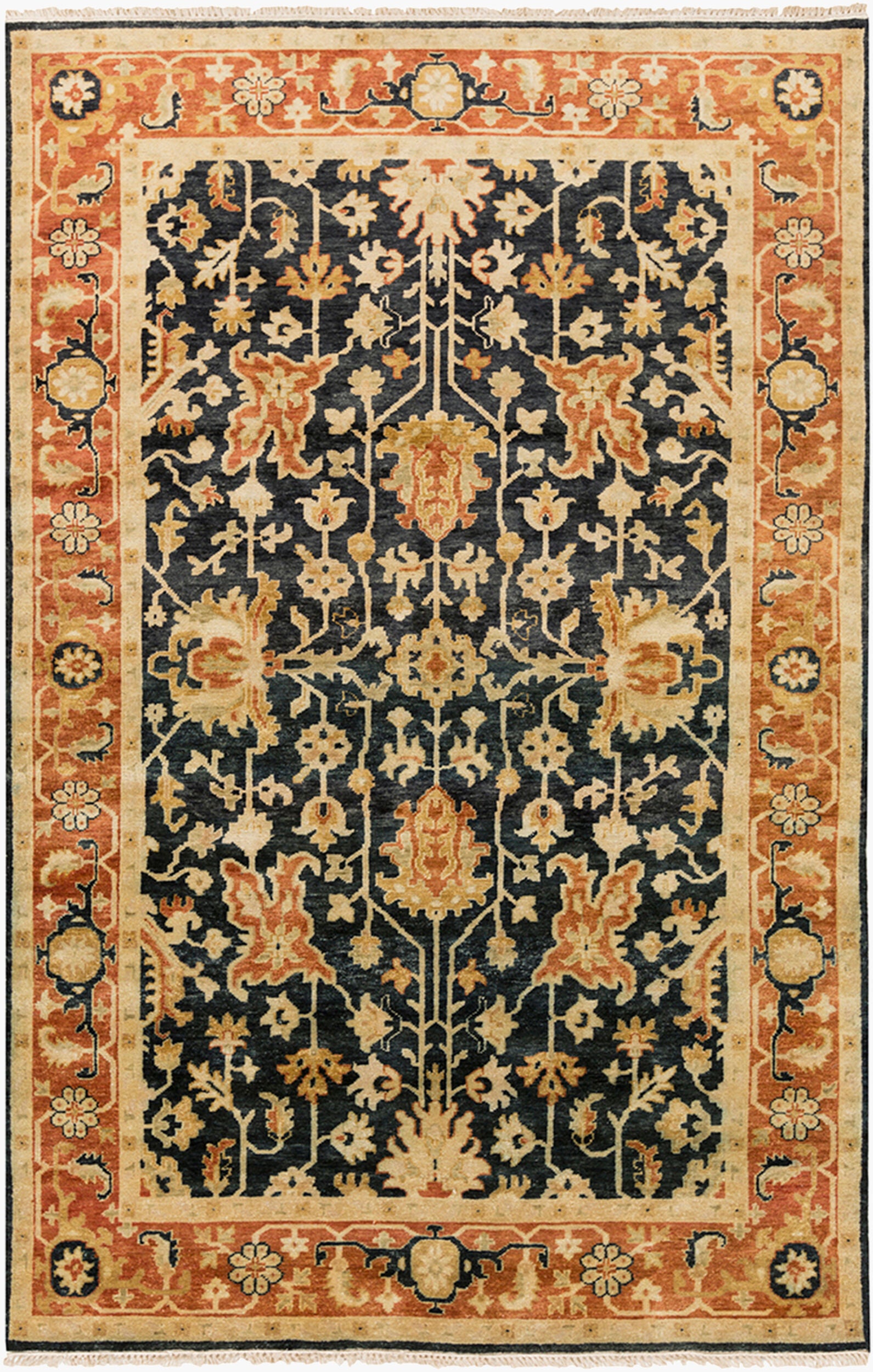 Taj Mahal Rug | Black | TJ6599