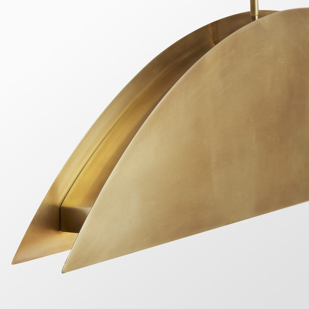 Bau 50 Linear Suspension Natural Brass 3000K 90 CRI integrated led 90 cri 3000k 120v