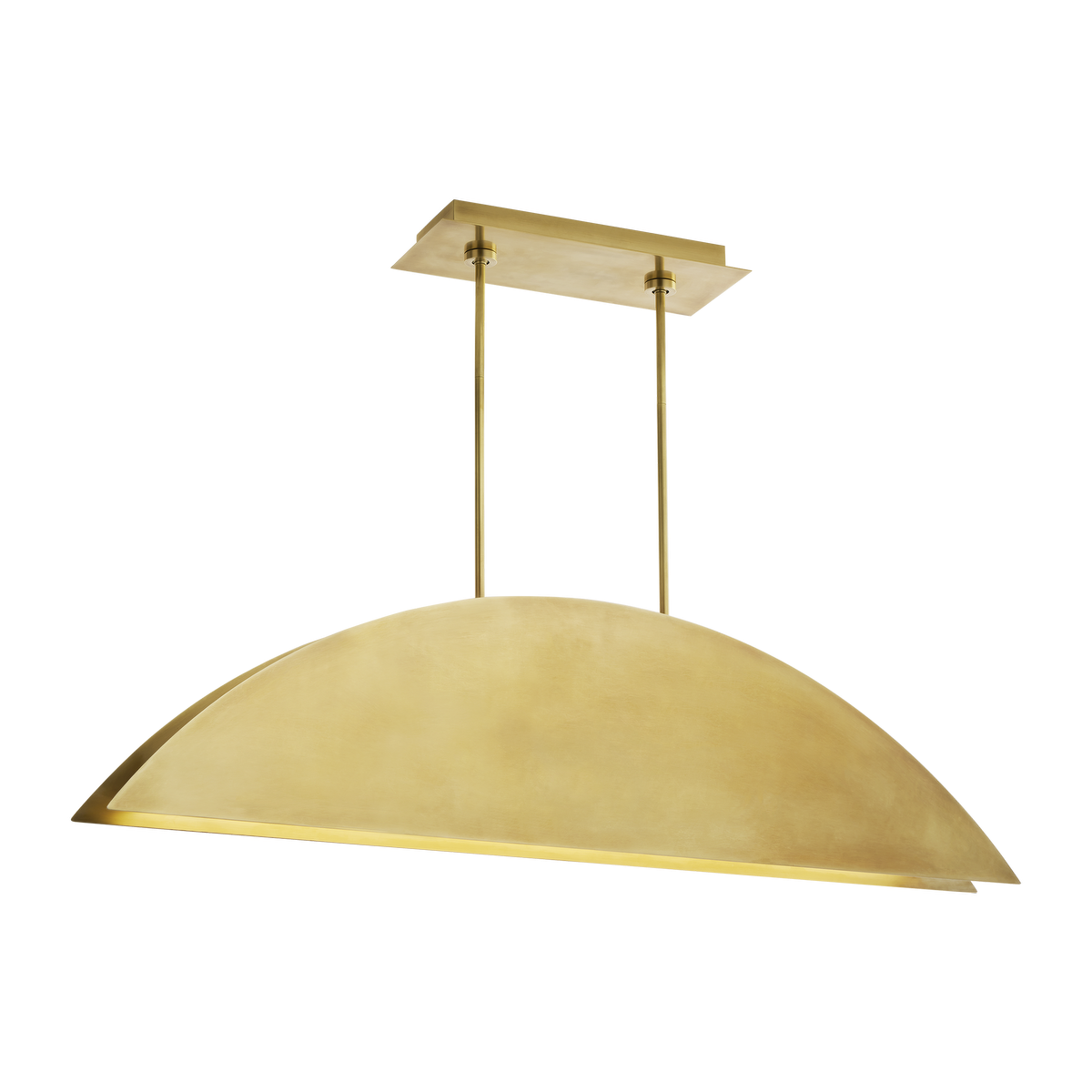Bau 50 Linear Suspension Natural Brass 3000K 90 CRI integrated led 90 cri 3000k 120v
