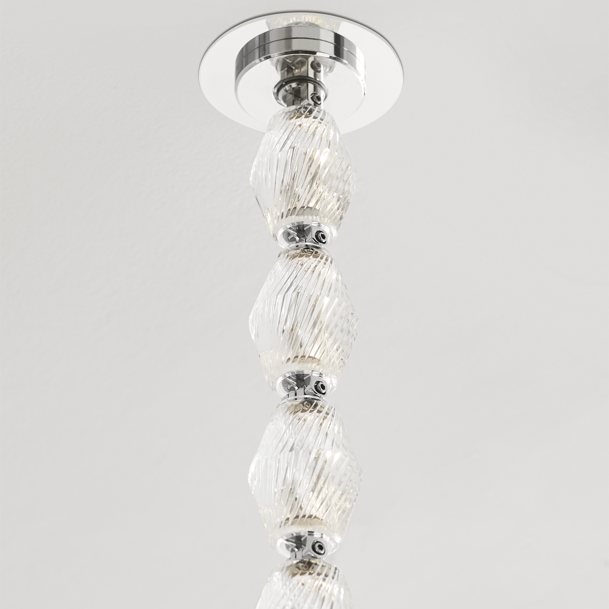 Collier 36 Pendant Polished Nickel Integrated LED 90 CRI 3000K 120-277V Universal (Surface)