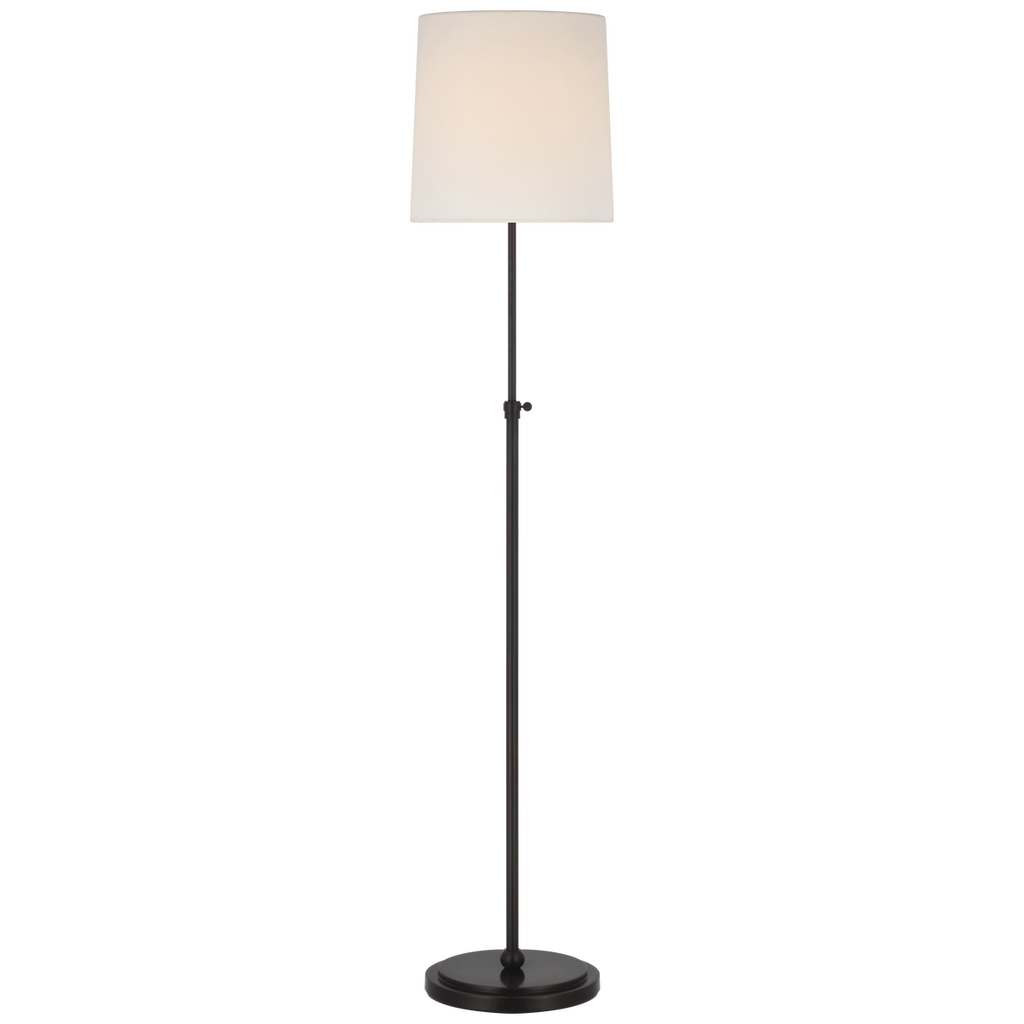 Bryant 52" Adjustable Cordless Floor Lamp | Bronze | Linen Shade