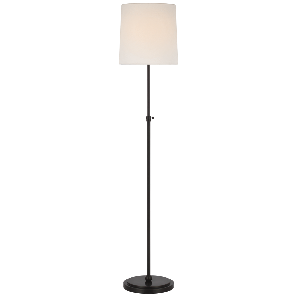 Bryant 52" Adjustable Cordless Floor Lamp | Bronze | Linen Shade