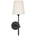 Bryant 15" Cordless Sconce | Bronze | Linen Shade