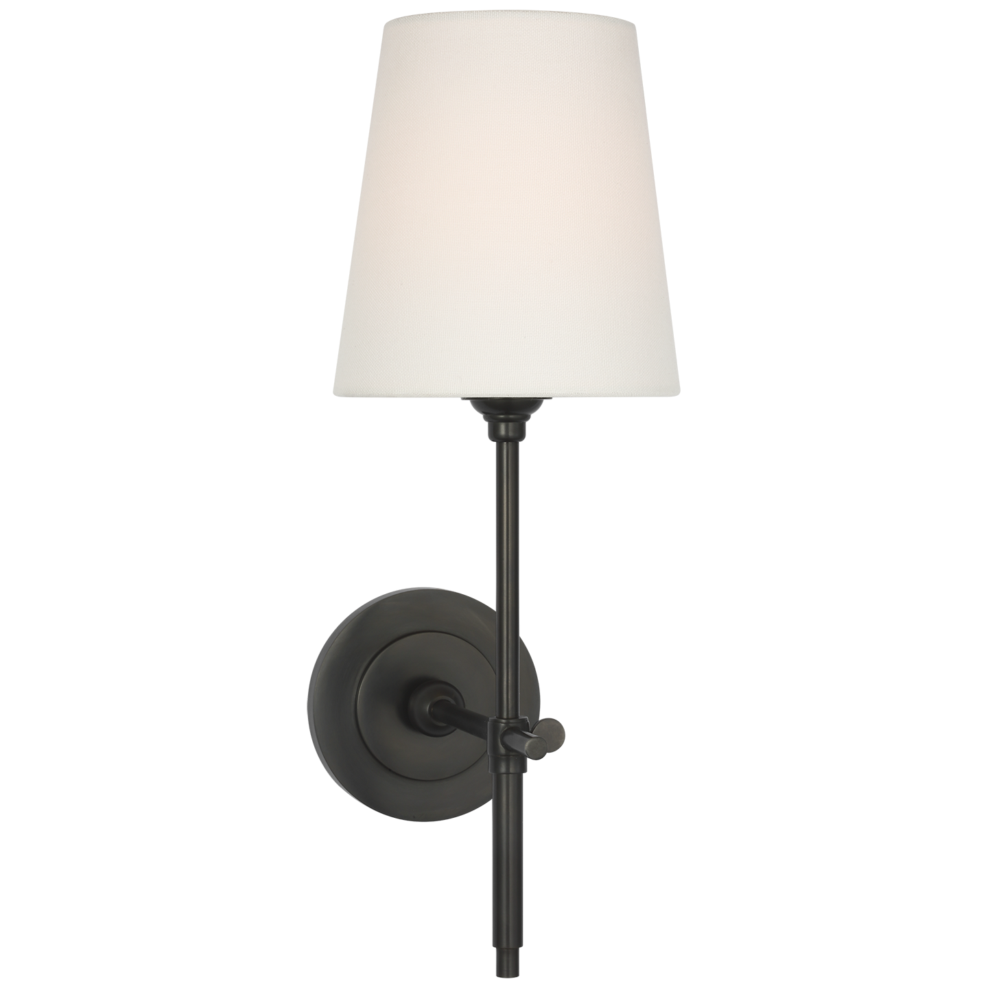 Bryant 15" Cordless Sconce | Bronze | Linen Shade