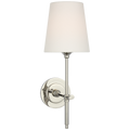 Bryant 15" Cordless Sconce | Polished Nickel | Linen Shade