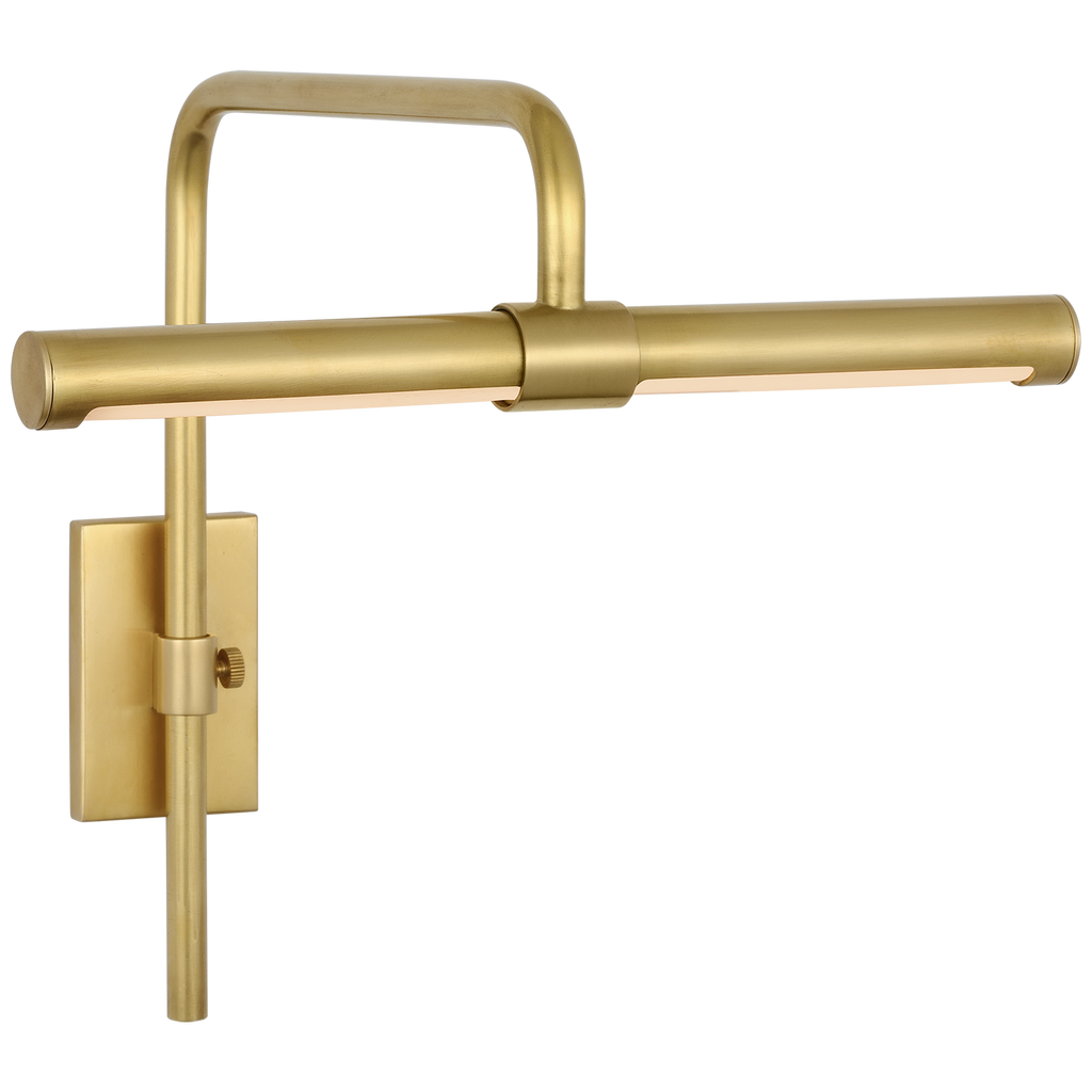Kidd 9" Frame Mount Picture Light | Hand-Rubbed Antique Brass