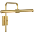 Kidd 9" Frame Mount Picture Light | Hand-Rubbed Antique Brass