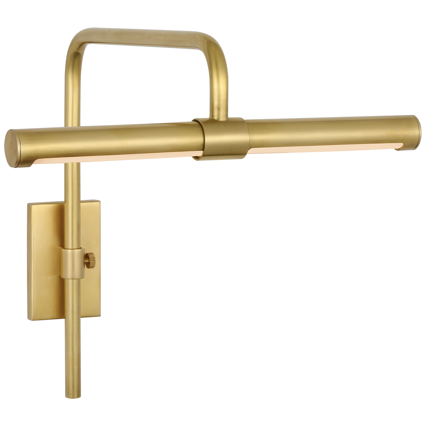 Kidd 9" Frame Mount Picture Light | Hand-Rubbed Antique Brass