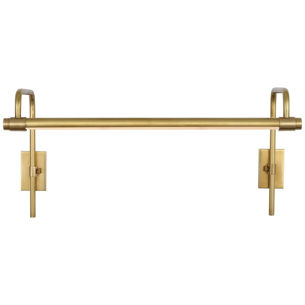 Kidd 18" Frame Mount Picture Light | Hand-Rubbed Antique Brass