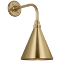 Academy 11" Rex Barn Light | Hand-Rubbed Antique Brass | 9 | 9" Hand-Rubbed Antique Brass Conical Savannah Shade