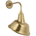 Academy 11" Rex Barn Light | Hand-Rubbed Antique Brass | 12.5 | 12.5" Hand-Rubbed Antique Brass Tilted Bowers Shade