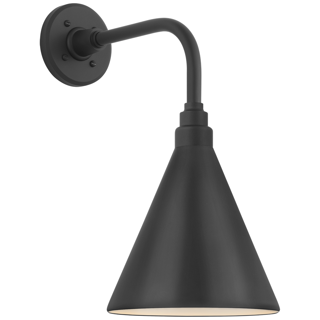 Academy 11" Rex Barn Light | Matte Black | 9 | 9" Matte Black Conical Savannah Shade