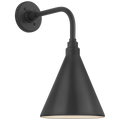 Academy 11" Rex Barn Light | Matte Black | 9 | 9" Matte Black Conical Savannah Shade