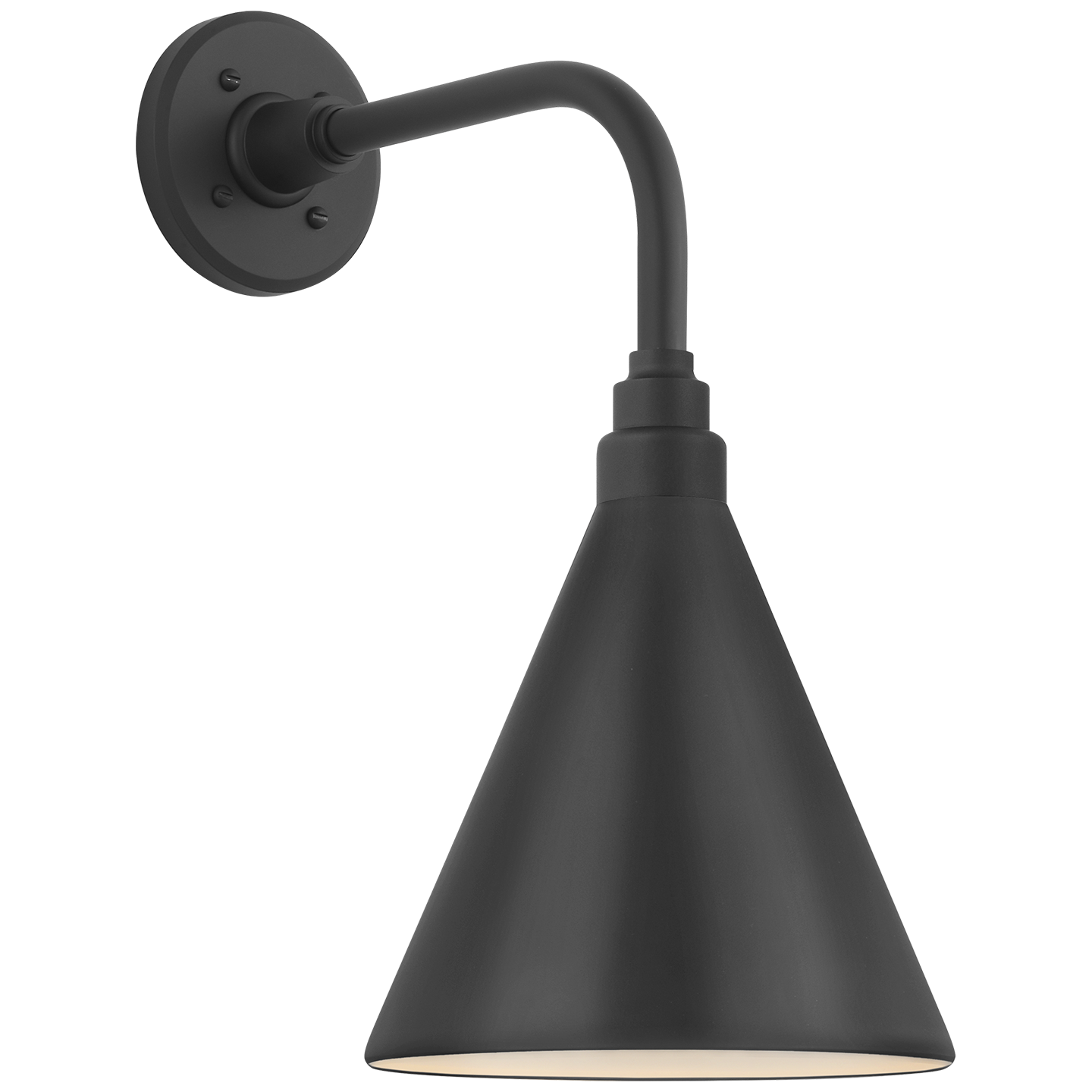 Academy 11" Rex Barn Light | Matte Black | 9 | 9" Matte Black Conical Savannah Shade