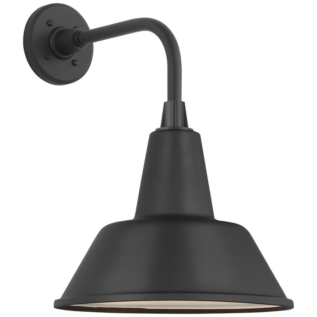 Academy 11" Rex Barn Light | Matte Black | 12.5 | 12.5" Matte Black Bowers Shade