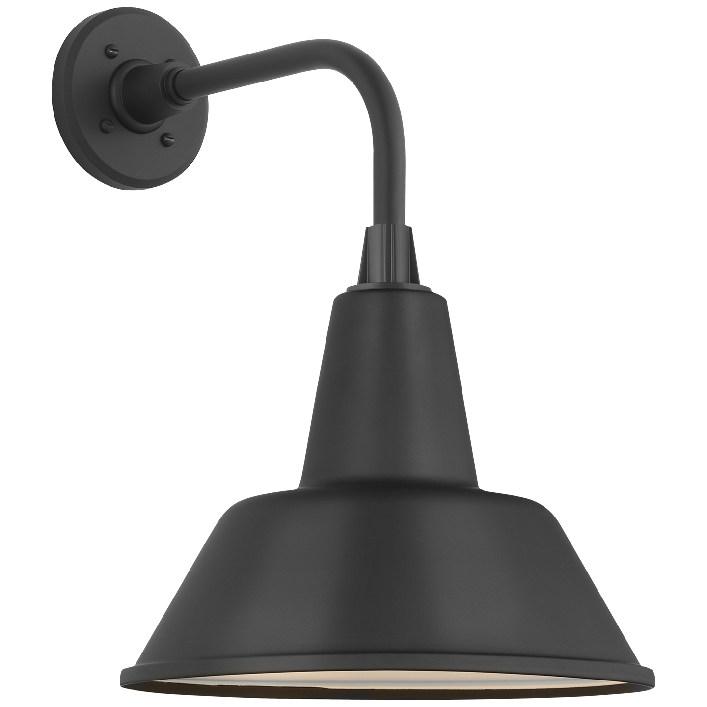 Academy 11" Rex Barn Light | Matte Black | 12.5 | 12.5" Matte Black Bowers Shade